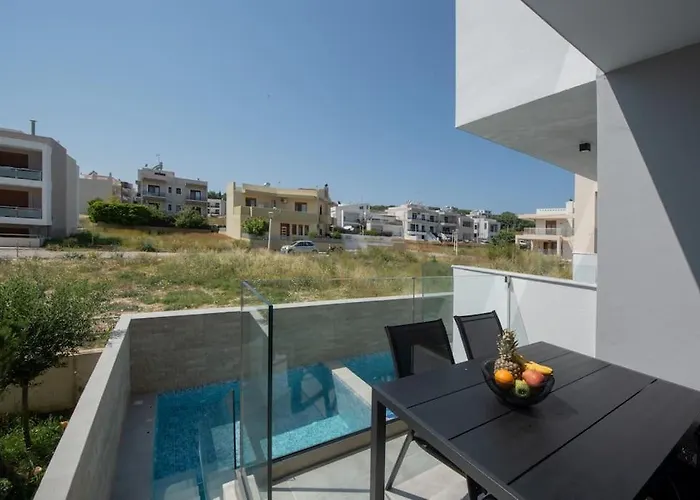 Santa Marina Luxury #1 With Pool Appartement Asgourou