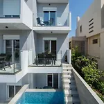 아파트 Santa Marina Luxury #1 With Pool Asgourou