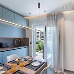 Santa Marina Luxury #1 With Pool 아파트 Asgourou